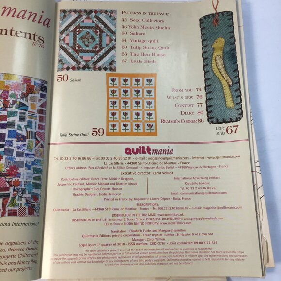 Quiltmania Magazine Issue 76 Patchwork Quilt Patterns Techniques Articles - Picture 5 of 8